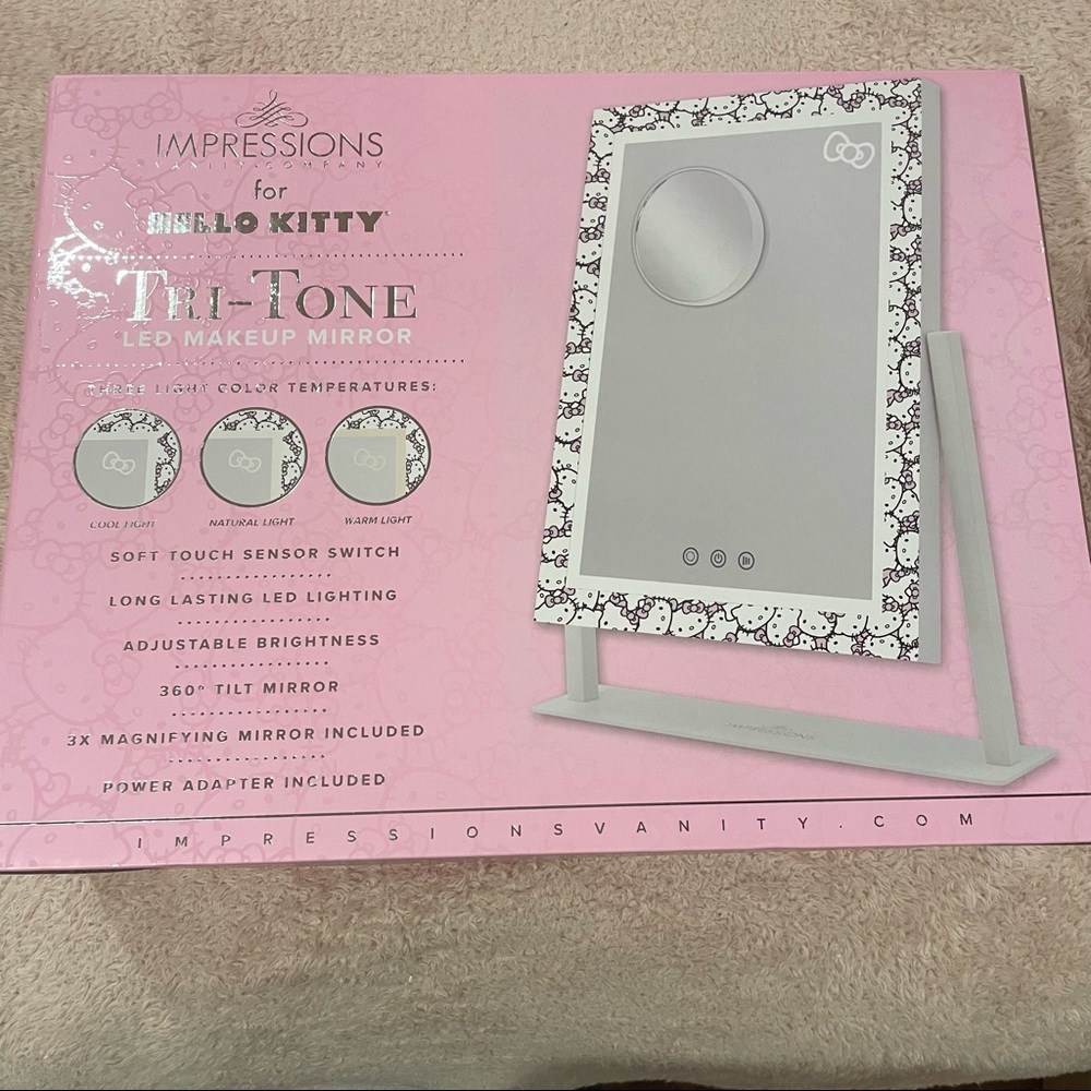 Impressions Hello Kitty Tri-Tone Makeup Mirror